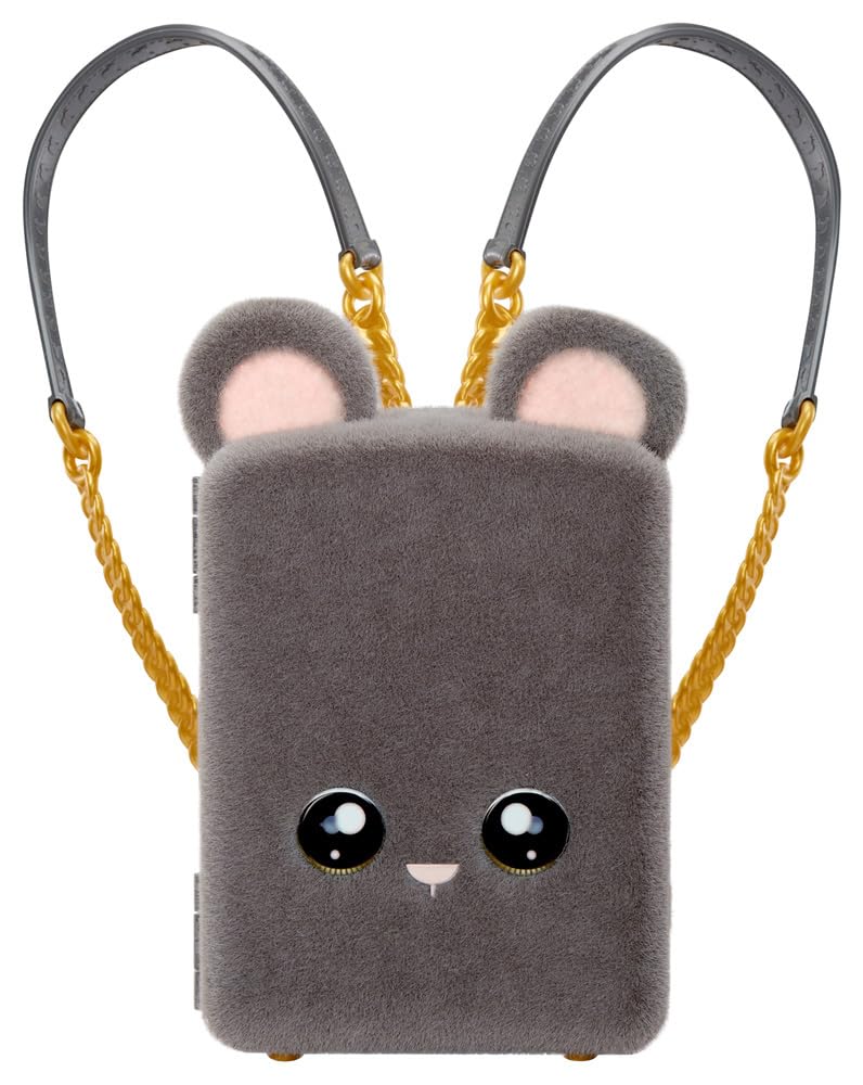 Na! Na! Na! Surprise Mini Backpack Series 2 Marisa Mouse Fashion Doll, Fuzzy Gray Mouse Backpack, Gift for Kids, Ages 4 5 6 7 8+ Years
