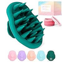 Scalp Massager Shampoo Brush for Hair Growth,Soft Silicone Scalp Scrubber Shower Brush for Women Men Kids Stress Relax&Scalp Exfoliator,Scalp Scrubber for Dandruff Removal (Forest)