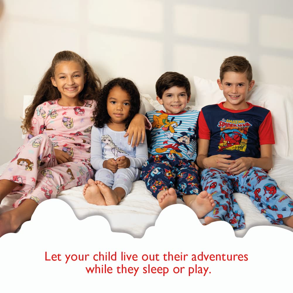 Marvel Boys' The Avengers 2-Piece Snug-Fit Cotton Pajama Set, COMIC HEROES, 8