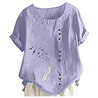 Womens White Tops Dressy Casual Plus Size Sparkly Tops Short Sleeve V Neck Tops for Women Crewneck Blouse Women