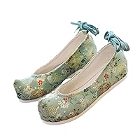 Floral Embroidered Women Pointy Toe Chinese Hanfu Platform Shoes Retro Ladies Soft Comfortable Sneakers