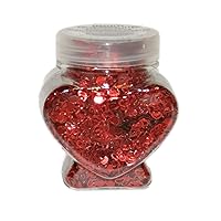 2 Bottles of Valentine Heart Glitter