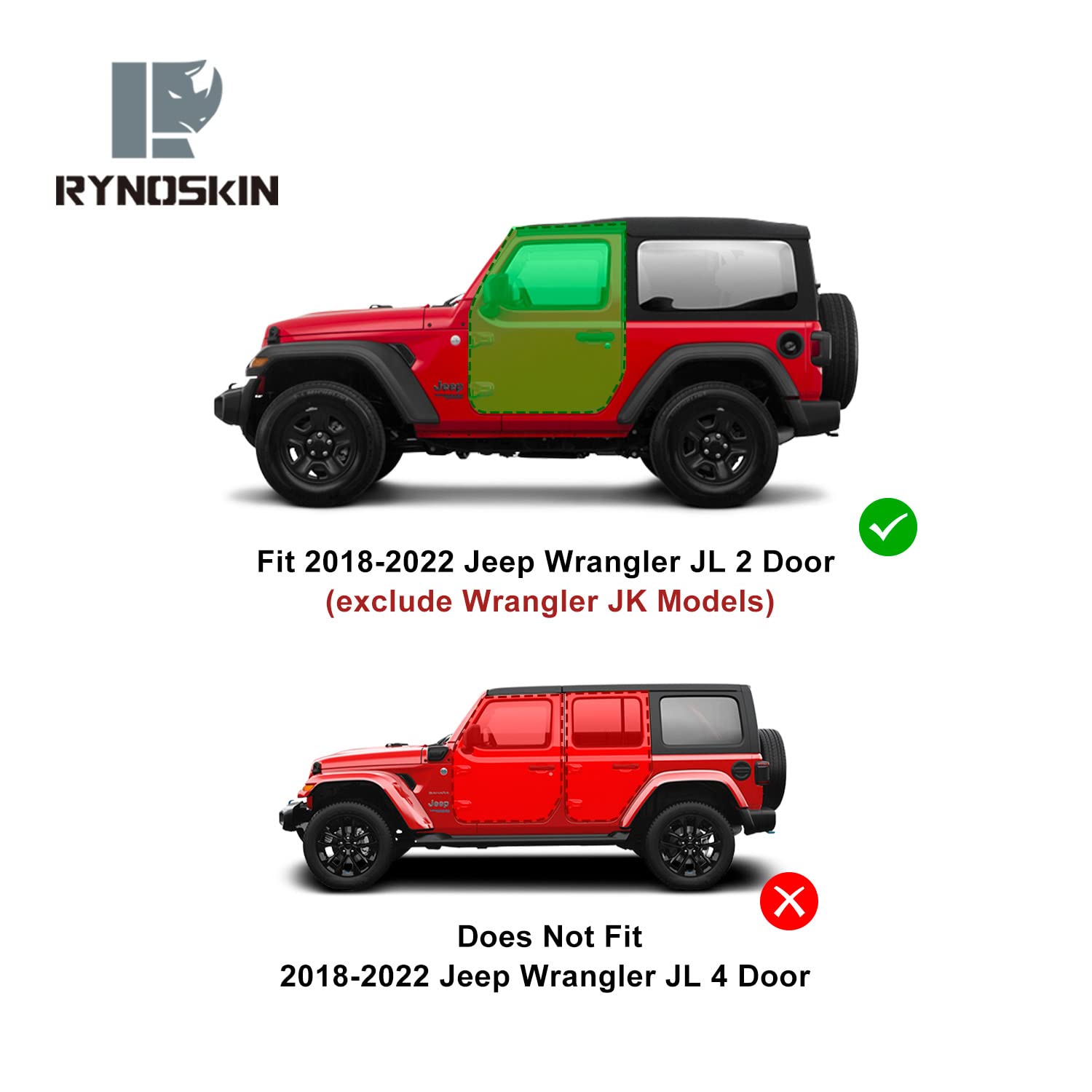 Mua RYNOSKIN Running Boards Compatible with 2018-2022 Jeep Wrangler JL 2  Door Nerf Bars Off Road Step Bars Jeep Wrangler JL Drop Side Steps (2pcs)  trên Amazon Mỹ chính hãng 2023 | Giaonhan247