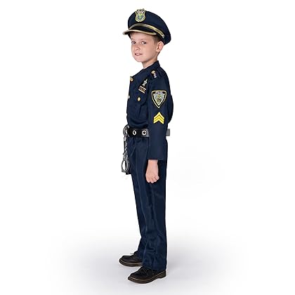 JOYIN Toy Deluxe Police Officer Costume and Role Play Kit for Kids Halloween Cosplay (Small)