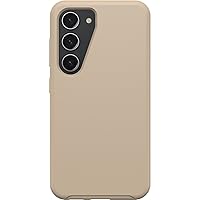 OtterBox Galaxy S23 Symmetry Series Case - DONT EVEN CHAI GREY (Beige), Ultra-Sleek, Wireless Charging compatible, Raised Edges Protect Camera & Screen