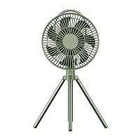 Fan LightCamping Fan with Remote Control & Light Tent Fans 10000mAh 3 Legs 5-Gear Winds for Outdoor Fishing BBQ with Mobile Power