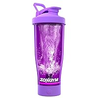 ZonGym 24 oz Electric Protein Shaker Bottle, BPA Free, Tritan Material, Ultra-High Speed Mixing, Great Gift Idea, Reusable, 800mAh Battery, Portable Blender Cup for Protein Shakes