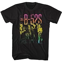 American Classics The B52s Gradient Band Photo Adult Short Sleeve T-Shirt Graphic Tee