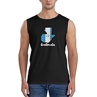 Guatemala Flag Tank Top Man Performance Muscle T-Shirt Casual Sleeveless Tank Tops for Fitness Training Workout Running