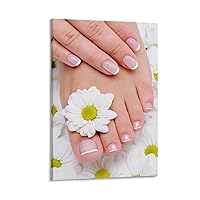 Wall Posters Beauty Salon Poster Pedicure And Manicure Paintings for Wall Decorations Poster Decorative Painting Canvas Wall Art Living Room Posters Bedroom Painting 08x12inch(20x30cm)