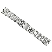 Ewatchparts WATCH BAND COMPATIBLE WITH BREITLING BENTLEY A25362, A25363 BLACKBIRD 24MM ROUND MATTE