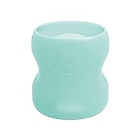 Dr. Brown's Natural Flow Options+ Glass Baby Bottle Sleeves,100% Silicone,5 oz,Wide-Neck,Mint