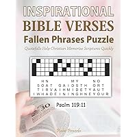 Inspirational Bible Verses Fallen Phrases Puzzle Quotefalls Help Christian Memorize Scriptures Quickly Psalm Proverbs. Special Brain Teaser Game to ... Unique Drop Quote Activity for Adult and Kid