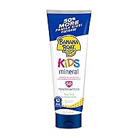 Banana Boat Kids 100% Mineral Sunscreen Lotion SPF 50, 9oz | Sunscreen for Kids, Childrens Sunscreen, Kids Sunblock, Oxybenzone Free Sunscreen, Family Size Sunscreen SPF 50, 9oz