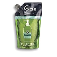 L'Occitane Aromachologie Purifying Freshness Shampoo Refill Enriched with 5 Essential Oils for Normal to Oily Hair, 16.9 Fl Oz