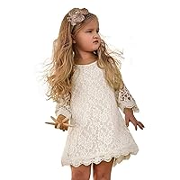 Flower Girl Dress Toddler Dresses Vintage Rustic Dress Baby Girl Baptism Dress
