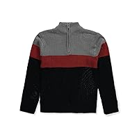 Boys' 1/4 Zip Colorblock Sweater