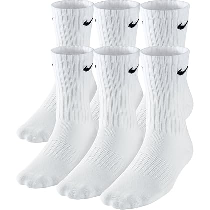 NIKE Boys' Performance Cushion Crew Socks with Band (6 Pair)