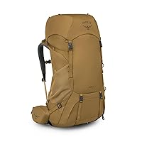 Osprey Rook 65L Men's Backpacking Backpack, Histosol Brown/Rhino Grey, Extended Fit