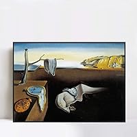 Framed Canvas Giclee Print-The Persistence of Memory, 1931 by Salvador Dali Wall Art(24