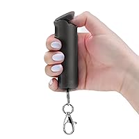 Keychain Pepper Spray Flip Top Safety, Police Strength Keychain Pepper Spray with 16-ft Range, Finger Grip