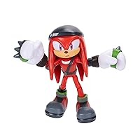Sonic Prime 5-inch Knuckles - New Yoke City Action Figure 13 points of Articulations. Ages 3+ (Officially licensed by Sega and Netflix)
