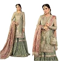 pakistani Indian Wedding dresses for women gharara style salwar kameez suit ready to wear for party mehndi guest outfit
