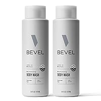 Bevel Moisturizing Body Wash for Men - Supreme Oak Scent with Shea Butter, Vitamin B, and Coconut Oil, 16 Oz (Pack of 2)(Packaging May Vary)