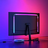 Monitor LED Backlights，LED Strip Lights That Sync with Screen Color or Music,Computer Light Bar Behind Monitor，LEDs for Desk Gaming，USB Interface，Software Control，G100 (27 in)