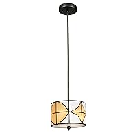 Dale Tiffany TH12399 Transitional One Light Mini Pendant from DT Contempo Collection in Bronze/Dark Finish, 8.00 inches