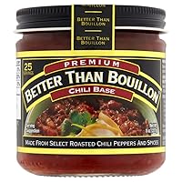 Chili Base, Made from Select Roasted Chili Peppers & Spices, Blendable Base for Added Flavor, 8-Ounce Jar (Pack of 1)