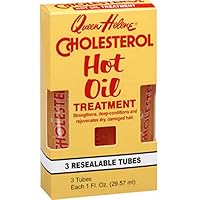 Queen Helene Cholesterol Hot Oil Treatment in Resealable Tubes, 3-1 fl oz (29.57 ml) tubes