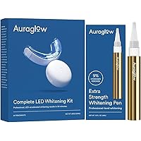 Auraglow Teeth Whitening Kit & Extra Strength Pen