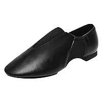 Child Jazz Shoes Leather Sole Dancing for Girls Boys (Toddler/Little Kid/Big Kid