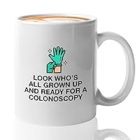 Birthday Coffee Mug 11oz Black - Ready For a Colonoscopy - Funny Bday Colonoscopies Gastroenterologist Besties Sarcasm Hilarious Humorous