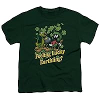 Kids Marvin The Martian T-Shirt Feeling Lucky Youth Shirt