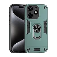 Phone Case Compatible with Tecno Spark 10 Pro Phone Case with Kickstand & Shockproof Military Grade Drop Proof Protection Rugged Protective Cover PC Matte Textured Sturdy Bumper Cases ( Color : Dark g