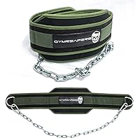 Gymreapers Dip Belt With Chain For Weightlifting, Pull Ups, Dips - Heavy Duty Steel Chain For Added Weight Training