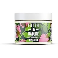 Faith in Nature Natural Wild Rose & Chamomile Hair Mask, Restoring, Vegan & Cruelty Free, Parabens and SLS Free, For Normal to Dry Hair, 300ml