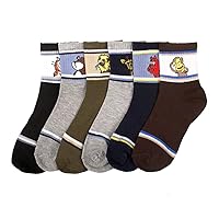 ATB 6 Pairs Boys Socks Crew Wholesale Casual Size 4-6 4T 5T Lot Little Kids Fashion