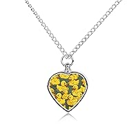 Cartoon Yellow Ducks Pet Urn Necklace for Ashes Keepsake Cremation Jewelry Memorial Pendant for Dog Cat