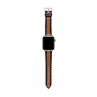 Ted Baker Double Leather Brown & Tan Strap for Apple Watch® (Model: BKS42S217B0)