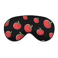 Cartoon Tomato Sleep Mask Cute Eye Shade Travel Eyemask with Adjustable Strap for Sleeping