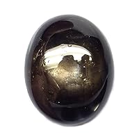 5.12 Ct. Natural Oval Cabochon Black Star Sapphire Thailand Loose Gemstone