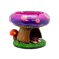 Fantastical Mushroom House Ashtray w/Storage - 5.5