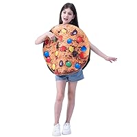 DSplay Unisex Kids Cookies Costume Pizza Food Tunic for Halloween