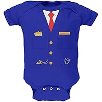 Old Glory Baby Halloween Costumes, Babies Short Sleeve Bodysuit Girl Boy Costume Train Conductor One Piece, Easy Costume