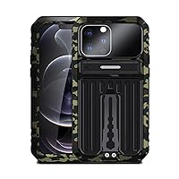 Shockproof Case for iPhone 15 Pro Max/15 Pro/15 Plus/15, Military Grade Protection Cover with Screen Camera Protection Metal Anti-Scratch Case,Black2,15 Plus''