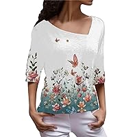 Blouses for Women Fashion 2024 Dressy for Skirts Womens Casual Long Sleeve Solid Color Long Sleeve T Shirt Top