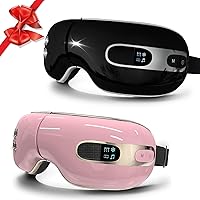 Eye Massager with Heat and Cooling Relax Eye Strain Dry Eyes, Music Heated Eye Massager Reduce Dark Circles, Eye Bags and Puffiness, Eye Mask Massager Improve Sleeping Best Gifts